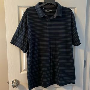 M XL under armor loose, fit, heat gear, golf shirt
